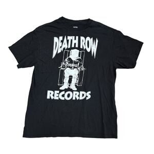 Death Row Records Black Graphic Band Shirt Men’s Large T-Shirt